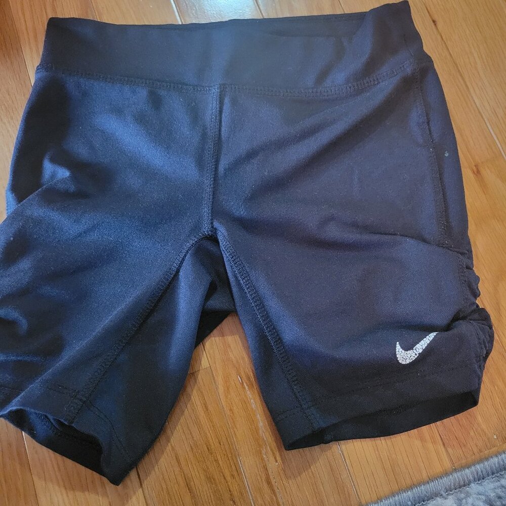 Nike pro dri fit cinch side shorts